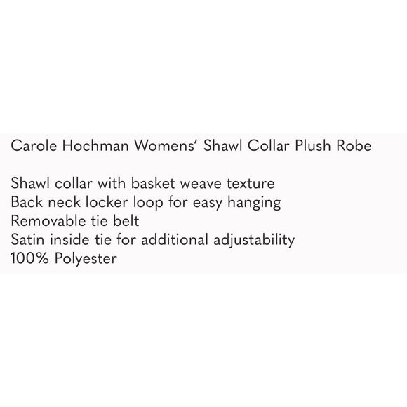 New! CAROLE HOCHMAN Plush Robe Purple (Berry) Sz Small 6-8 Pockets Soft NWT - Picture 6 of 13